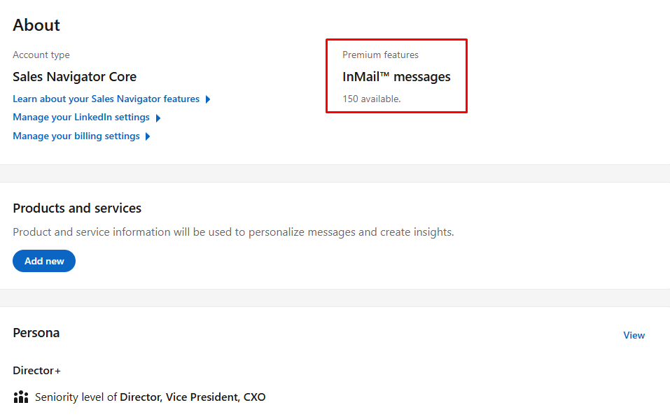 Niewykorzystane funkcje InMail.